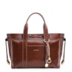 Bolsa Tote Bag Charm Couro Marrom - imagem 1