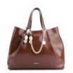 Bolsa Tote Bag Charm Couro Marrom - imagem 1