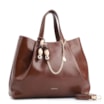 Bolsa Tote Bag Charm Couro Marrom - imagem 2