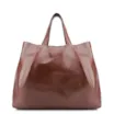 Bolsa Tote Bag Charm Couro Marrom - imagem 3