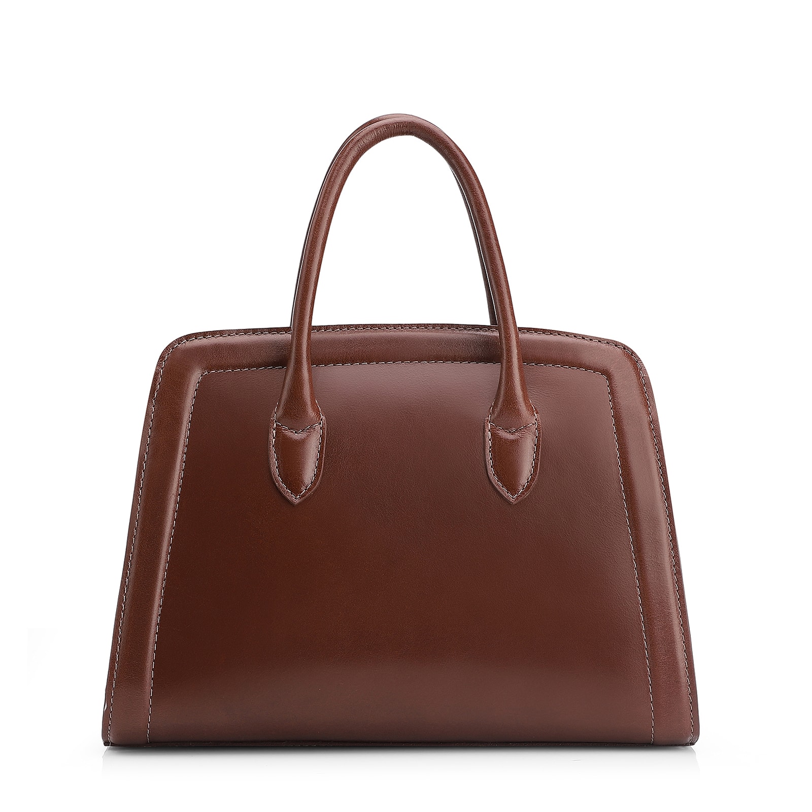 Bolsa Tote Bag Charm Couro Marrom