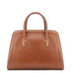 Bolsa Tote Bag Charm Couro Marrom Claro - imagem 3