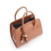 Bolsa Tote Bag Charm Couro Marrom Claro - imagem 4