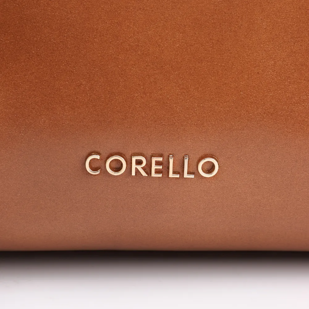 Bolsa Tote Bag Charm Couro Marrom Claro - imagem 6