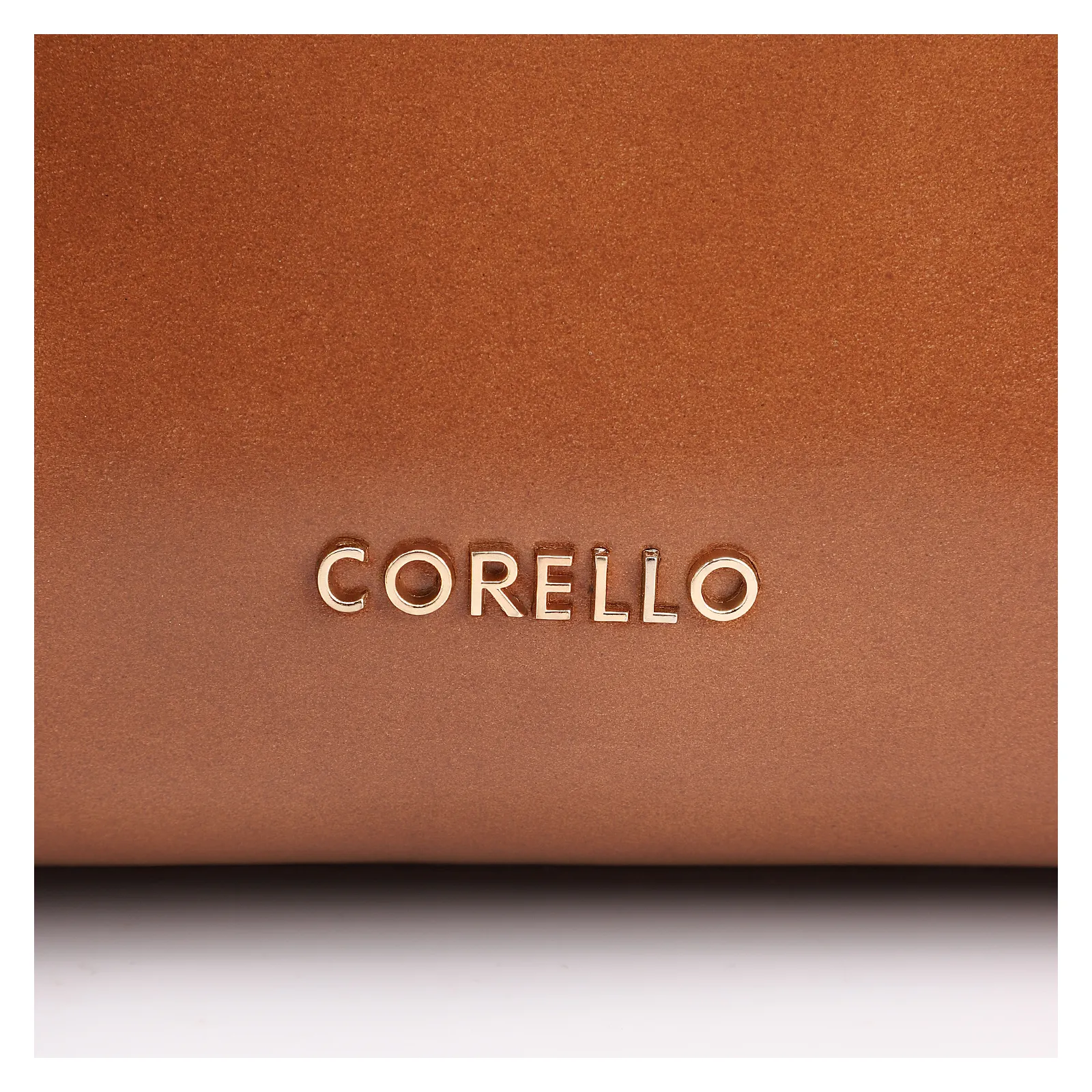 Bolsa Tote Bag Charm Couro Marrom Claro