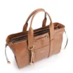 Bolsa Tote Bag Charm Couro Marrom Claro - imagem 4