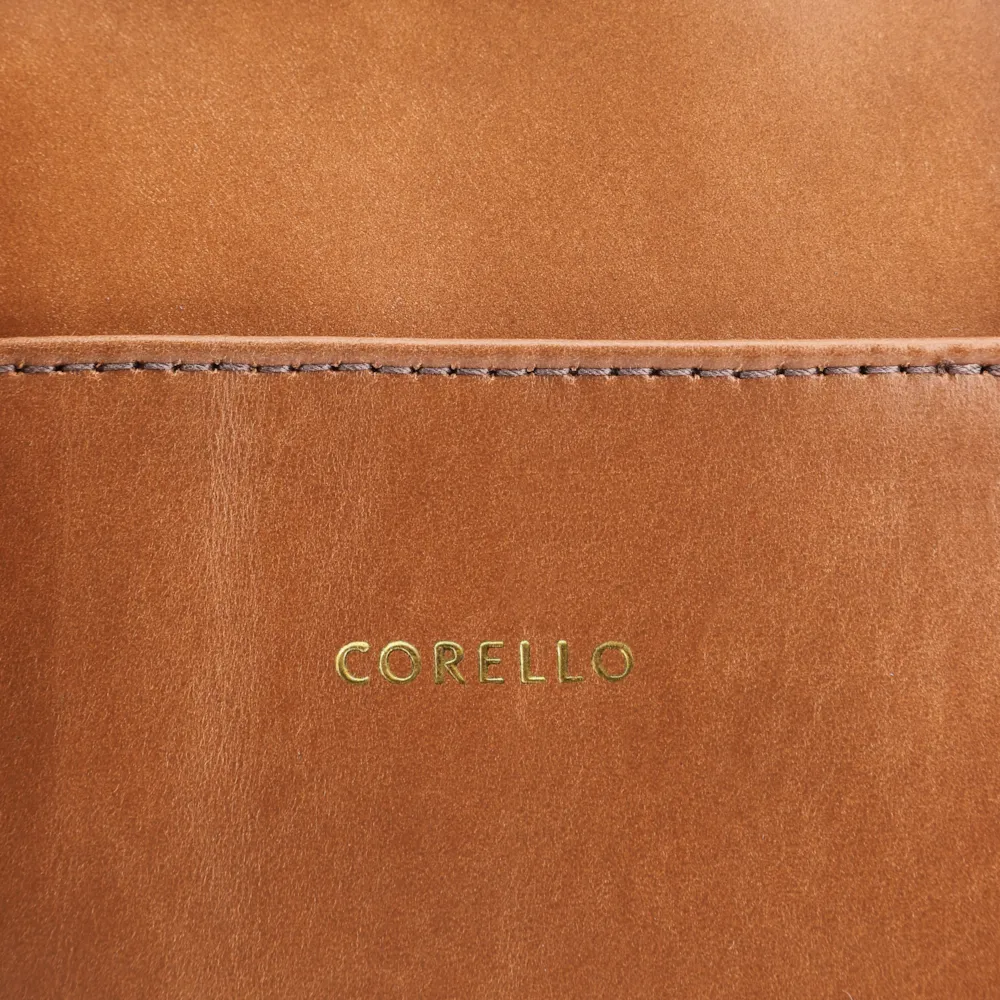 Bolsa Tote Bag Charm Couro Marrom Claro - imagem 6