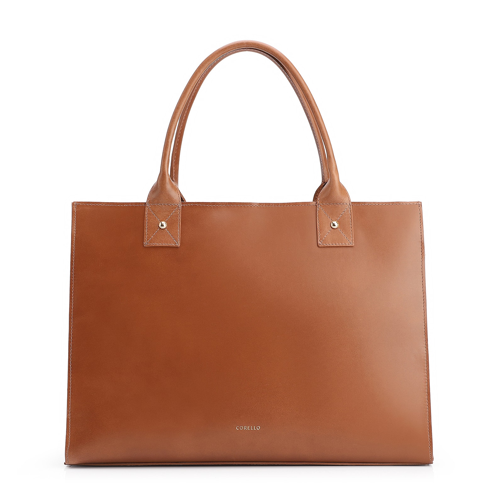 Bolsa Tote Bag Charm Couro Nobuck Croco/Couro Marrom