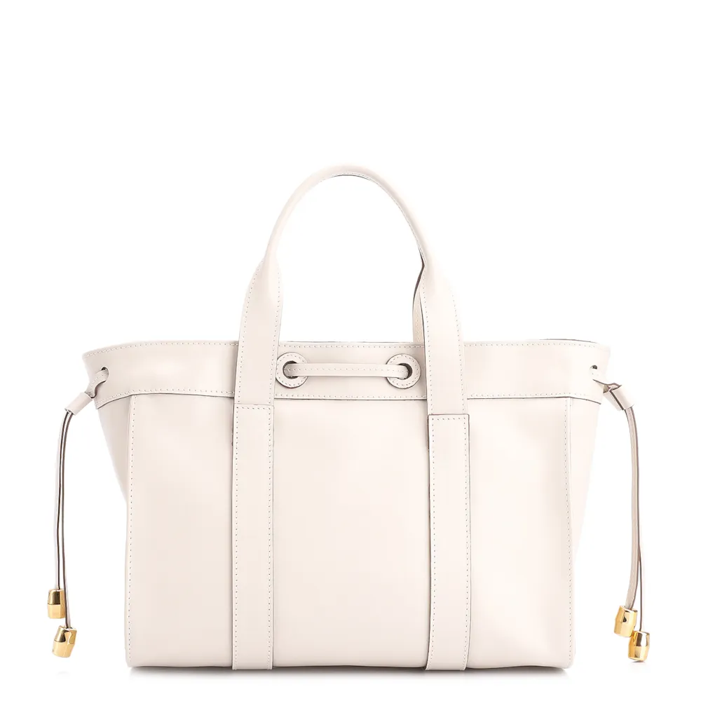 Bolsa Tote Bag Charm Couro Off White - imagem 4