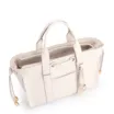 Bolsa Tote Bag Charm Couro Off White - imagem 5
