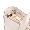 Bolsa Tote Bag Charm Couro Off White - imagem 6