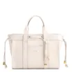 Bolsa Tote Bag Charm Couro Off White - imagem 1