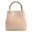 Bolsa Tote Bambu Tressê Couro Bege - imagem 4