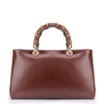 Bolsa Tote Bambu Tressê Couro Marrom - imagem 4