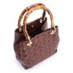 Bolsa Tote Bambu Tressê Couro Marrom - imagem 5
