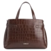 Bolsa Tote Bridão Couro Croco Marrom - imagem 3