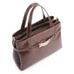 Bolsa Tote Bridão Couro Croco Marrom - imagem 4
