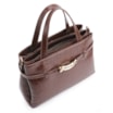 Bolsa Tote Bridão Couro Croco Marrom - imagem 4