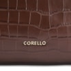 Bolsa Tote Bridão Couro Croco Marrom - imagem 6
