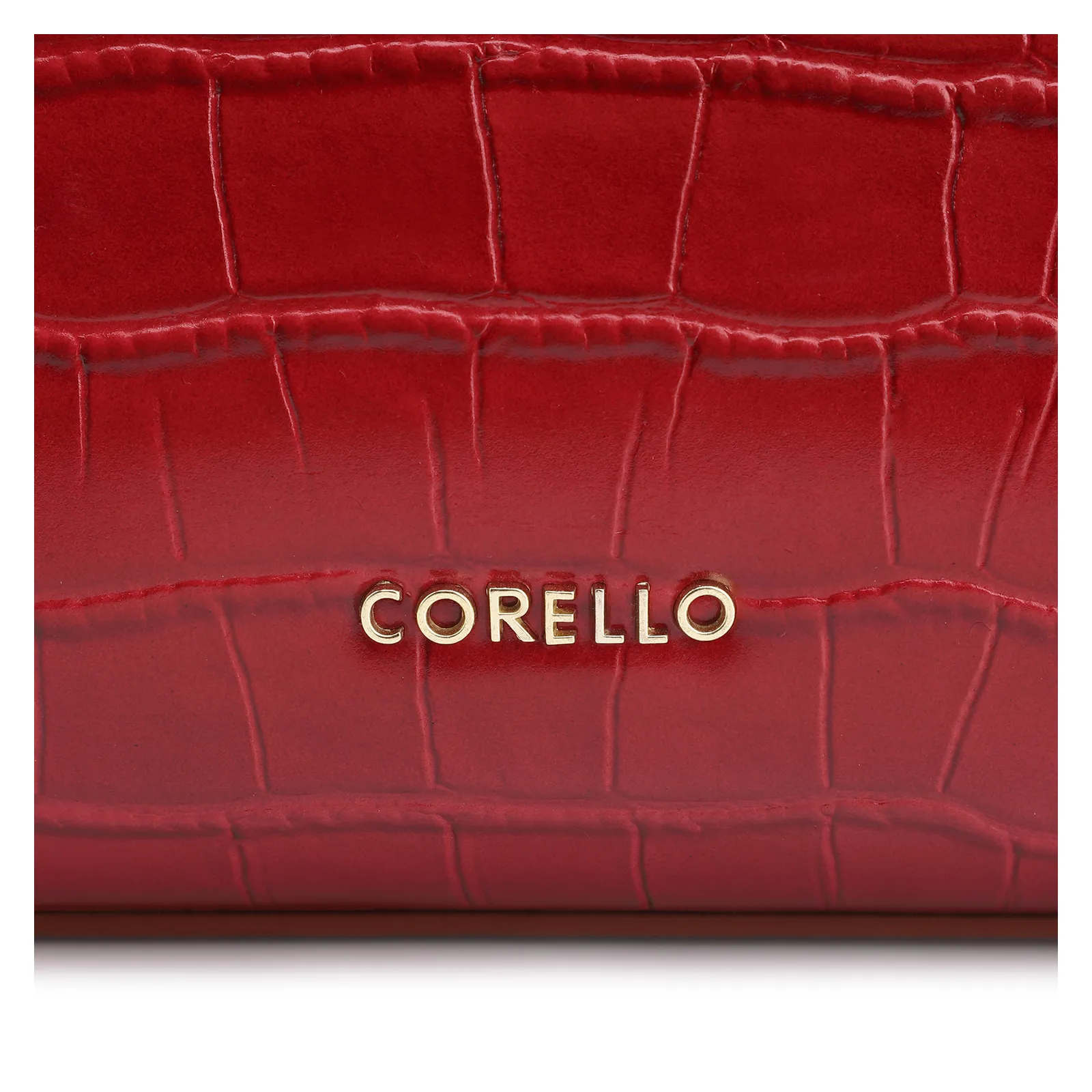 Bolsa Tote Bridão Couro Croco Vermelho