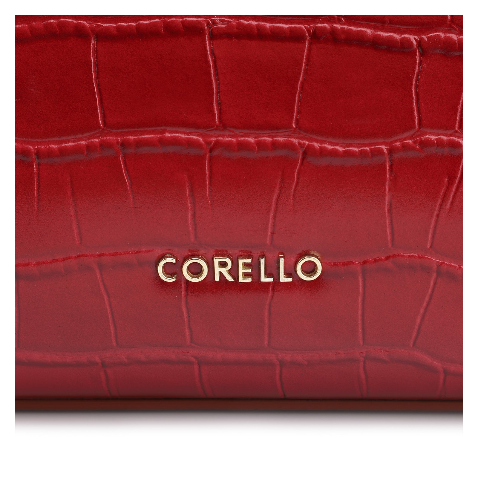 Bolsa Tote Bridão Couro Croco Vermelho