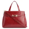 Bolsa Tote Bridão Couro Croco Vermelho - imagem 1
