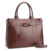 Bolsa Tote Bridão Couro Marrom - imagem 3
