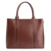 Bolsa Tote Bridão Couro Marrom - imagem 4