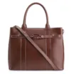 Bolsa Tote Bridão Couro Marrom - imagem 1
