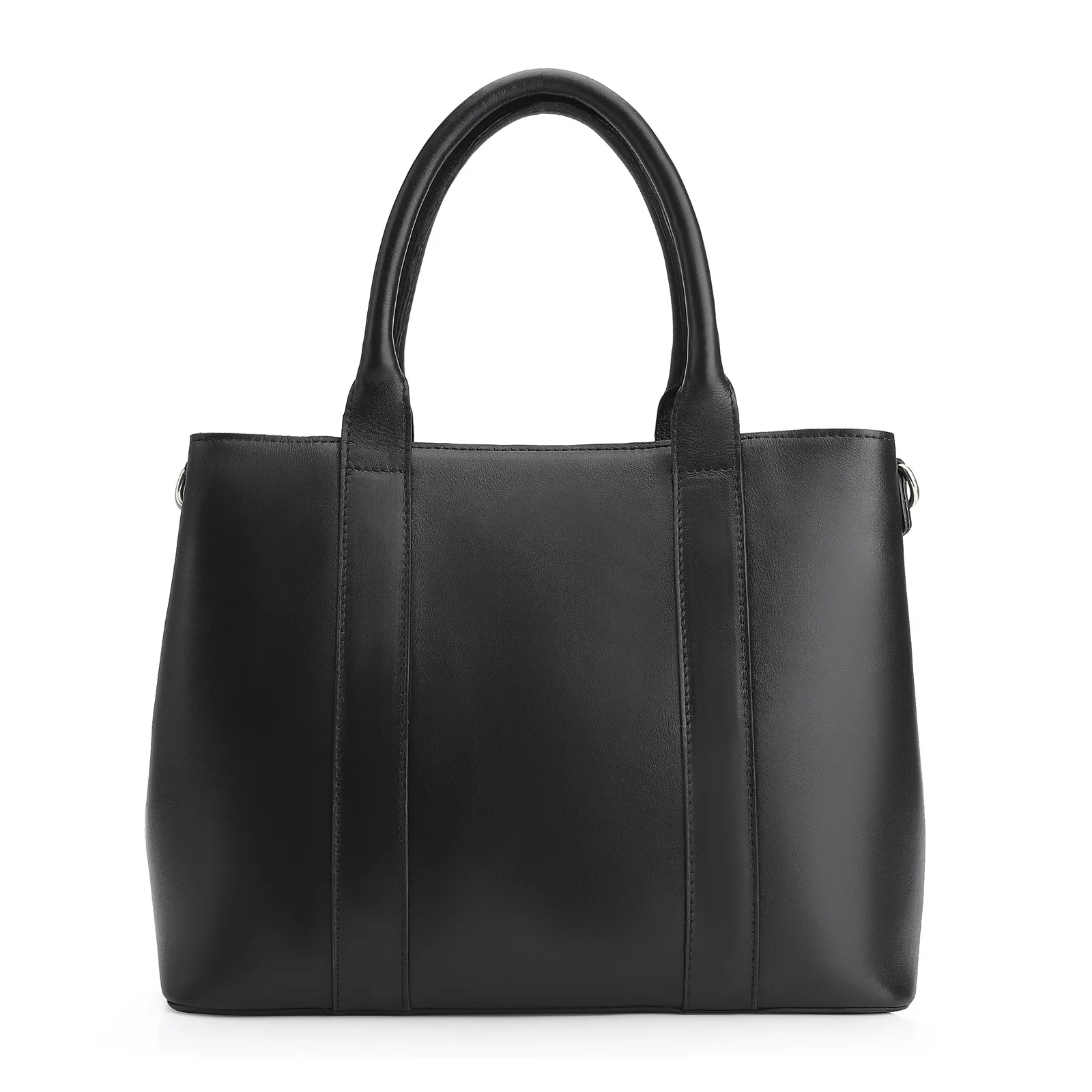 Bolsa Tote Bridão Couro Preto
