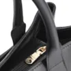 Bolsa Tote Bridão Couro Preto - imagem 5