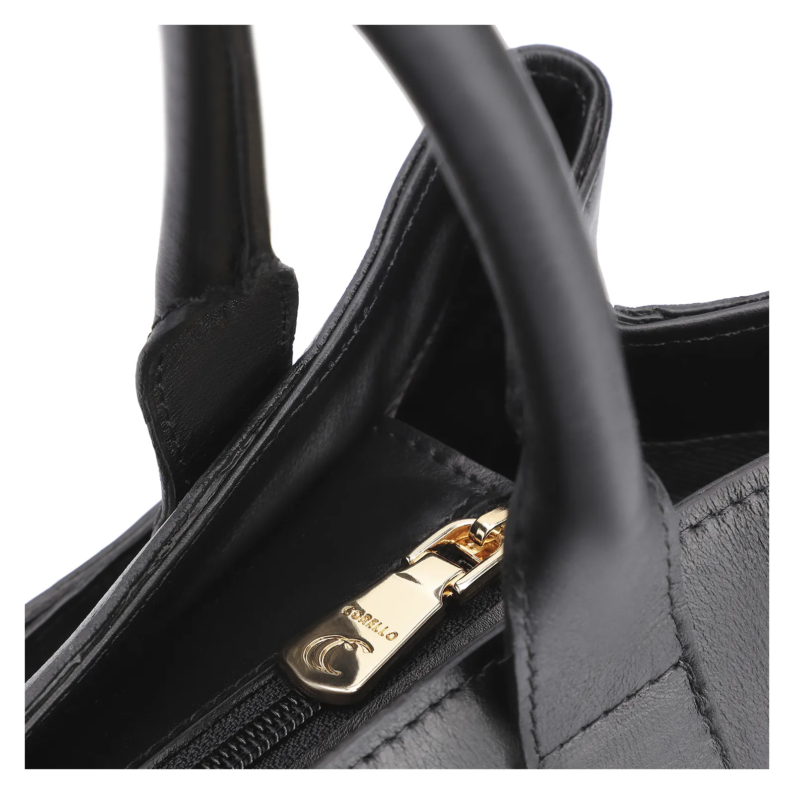 Bolsa Tote Bridão Couro Preto