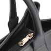 Bolsa Tote Bridão Couro Preto - imagem 5
