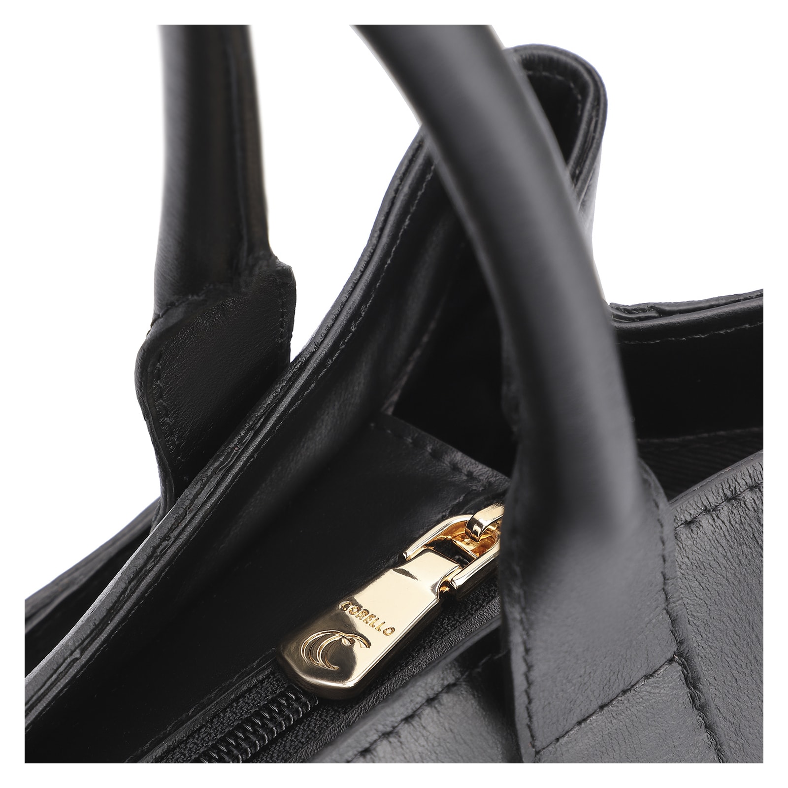 Bolsa Tote Bridão Couro Preto