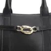 Bolsa Tote Bridão Couro Preto - imagem 6