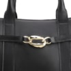 Bolsa Tote Bridão Couro Preto - imagem 6