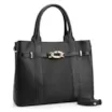Bolsa Tote Bridão Couro Preto - imagem 2