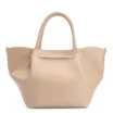 Bolsa Tote Cadeado Couro Camurça/Couro Bege - imagem 4