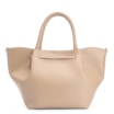Bolsa Tote Cadeado Couro Camurça/Couro Bege - imagem 4