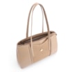 Bolsa Tote Cadeado Couro Camurça/Couro Bege - imagem 4