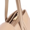 Bolsa Tote Cadeado Couro Camurça/Couro Bege - imagem 5