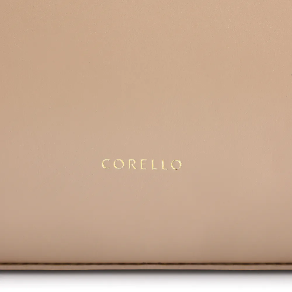 Bolsa Tote Cadeado Couro Camurça/Couro Bege - imagem 6