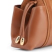 Bolsa Tote Cadeado Couro Camurça/Couro Marrom Claro - imagem 8