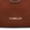 Bolsa Tote Cadeado Couro Camurça/Couro Marrom Escuro - imagem 7
