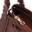 Bolsa Tote Cadeado Couro Marrom - imagem 5
