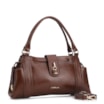 Bolsa Tote Cadeado Couro Marrom - imagem 2