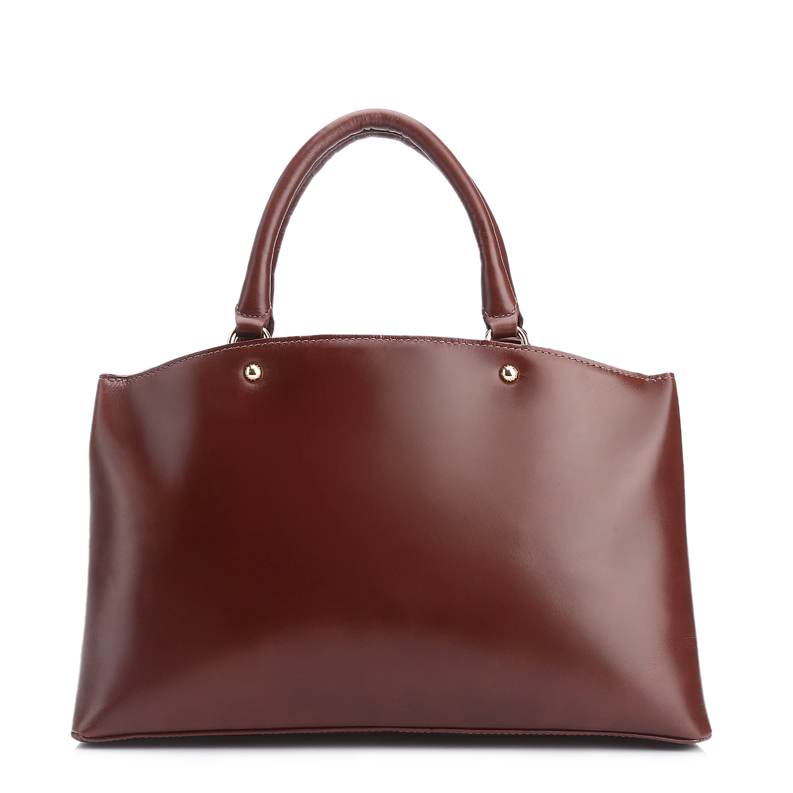 Bolsa Tote Cadeado Couro Marrom