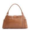 Bolsa Tote Cadeado Couro Marrom Claro - imagem 3