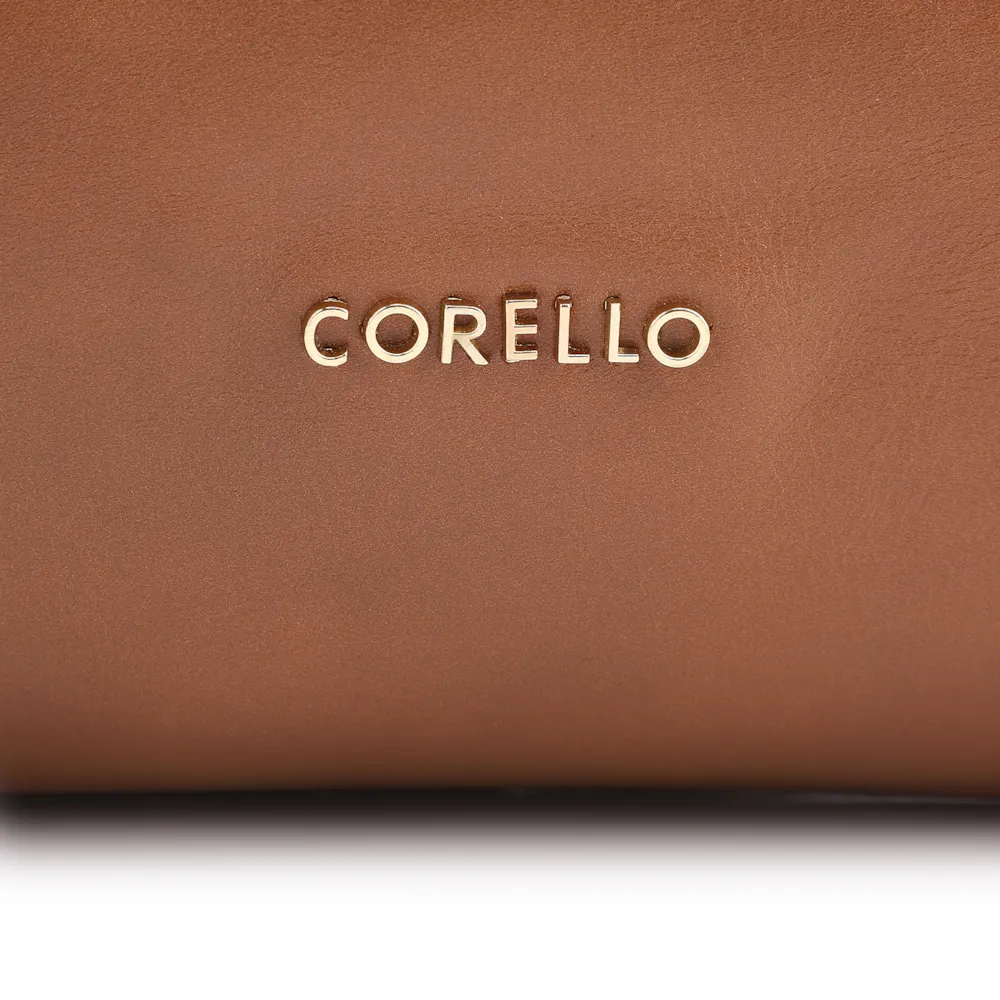 Bolsa Tote Cadeado Couro Marrom Claro - imagem 6