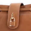 Bolsa Tote Cadeado Couro Marrom Claro - imagem 8